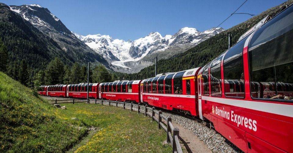 ベルニナ鉄道（イメージ） ⒸRhaetische Bahn