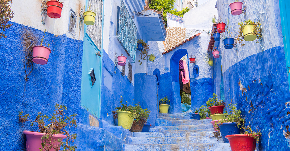 シャウエンの青い町（イメージ）