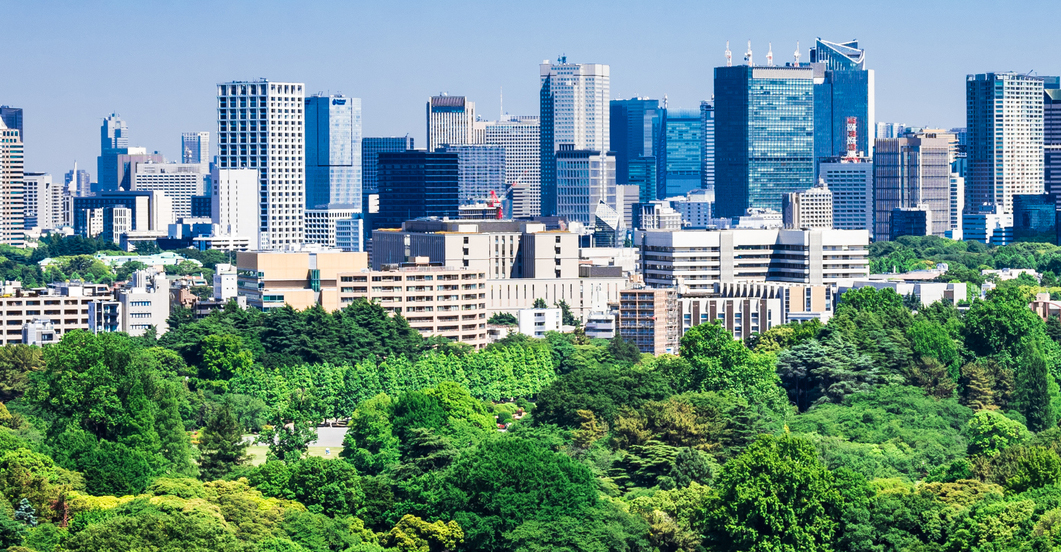 新宿御苑(空撮・イメージ)