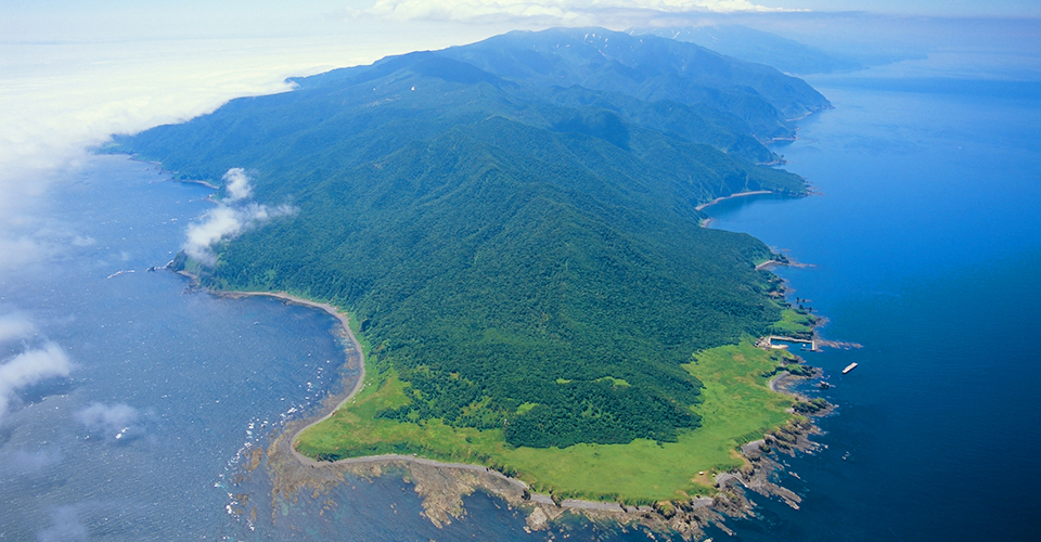知床半島(空撮・イメージ)
