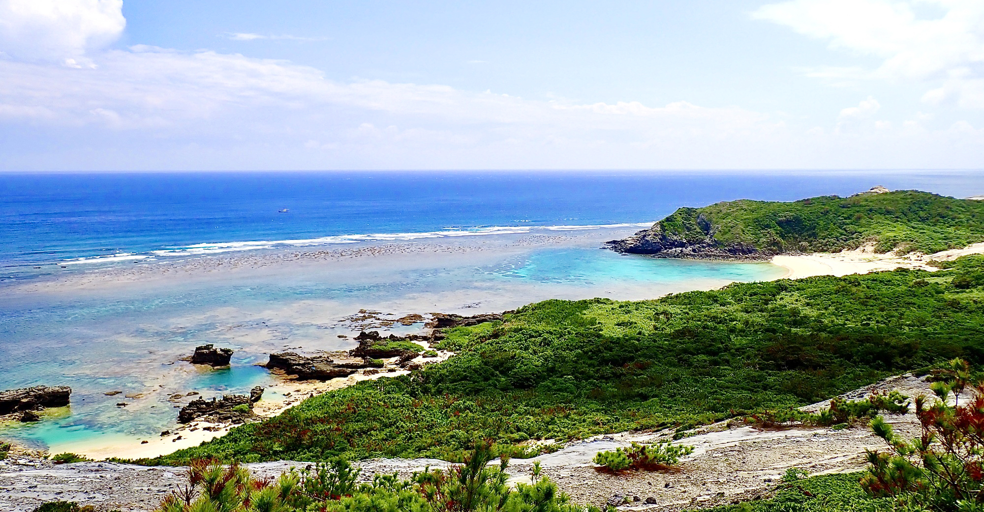 慶良間諸島阿波連園地から見える海の風景（イメージ）