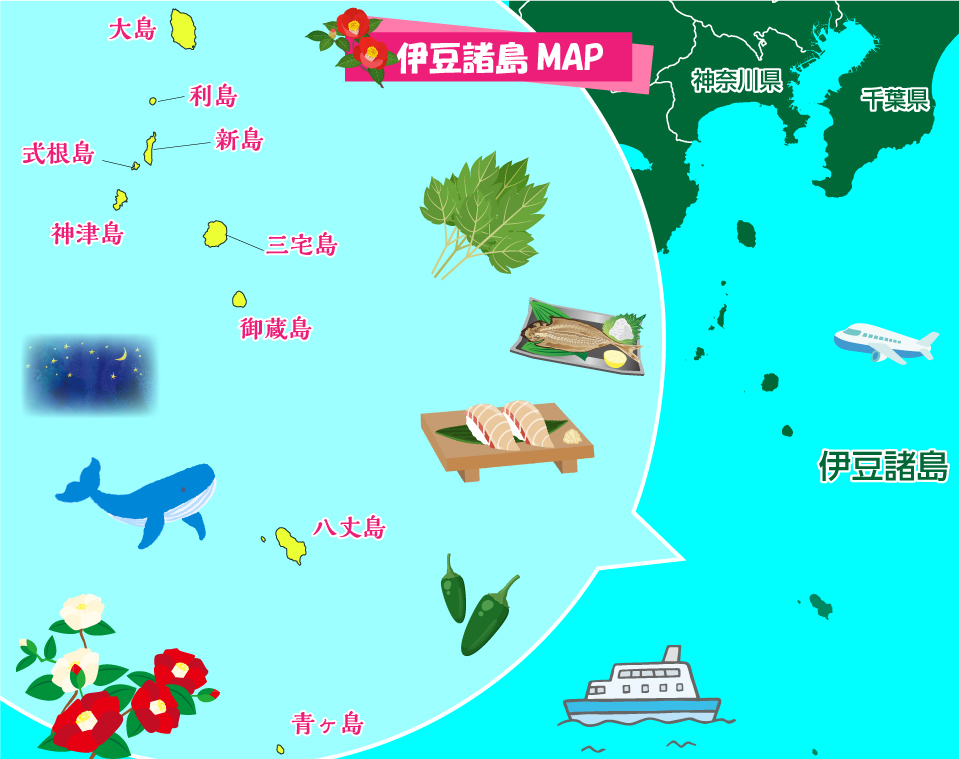 伊豆諸島マップ