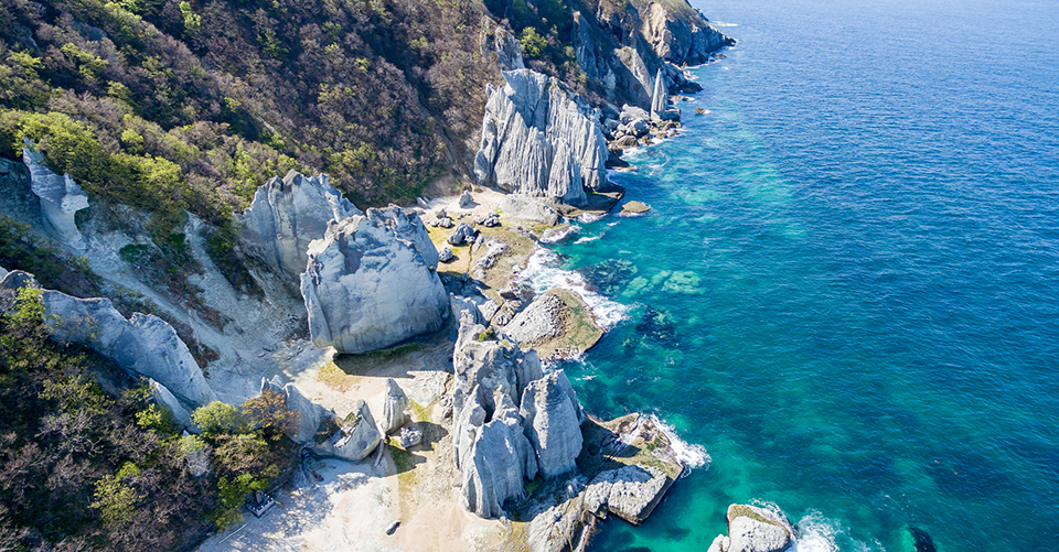 仏ヶ浦(空撮・イメージ)