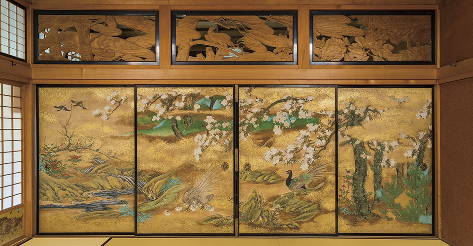 宮越家・春景花鳥図（イメージ）