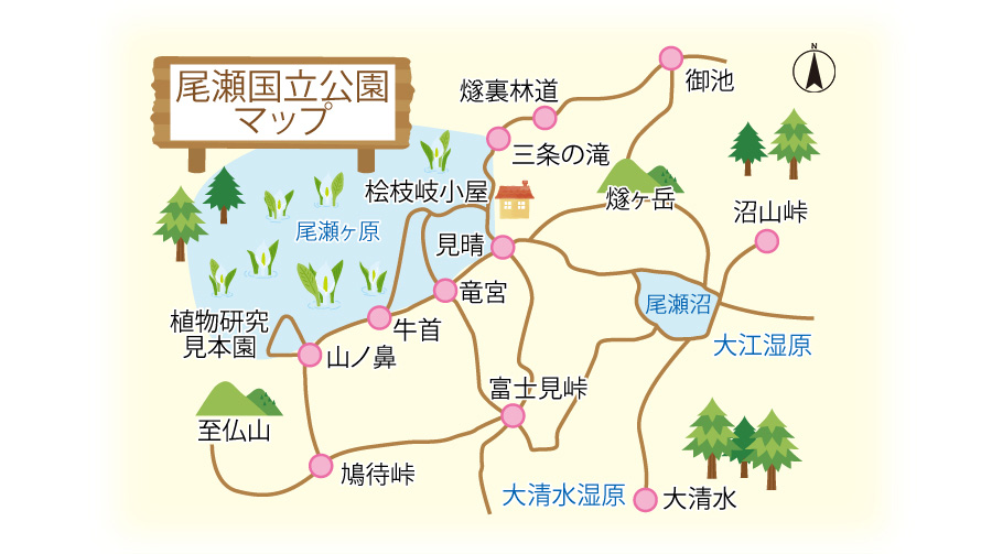 尾瀬マップ（イメージ）