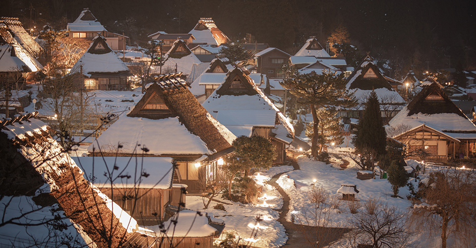 美山の冬灯籠(イメージ)