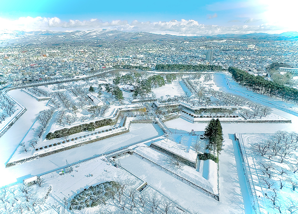函館市（イメージ）/「雪の五稜郭」大阪府の前田 信恵さんの作品