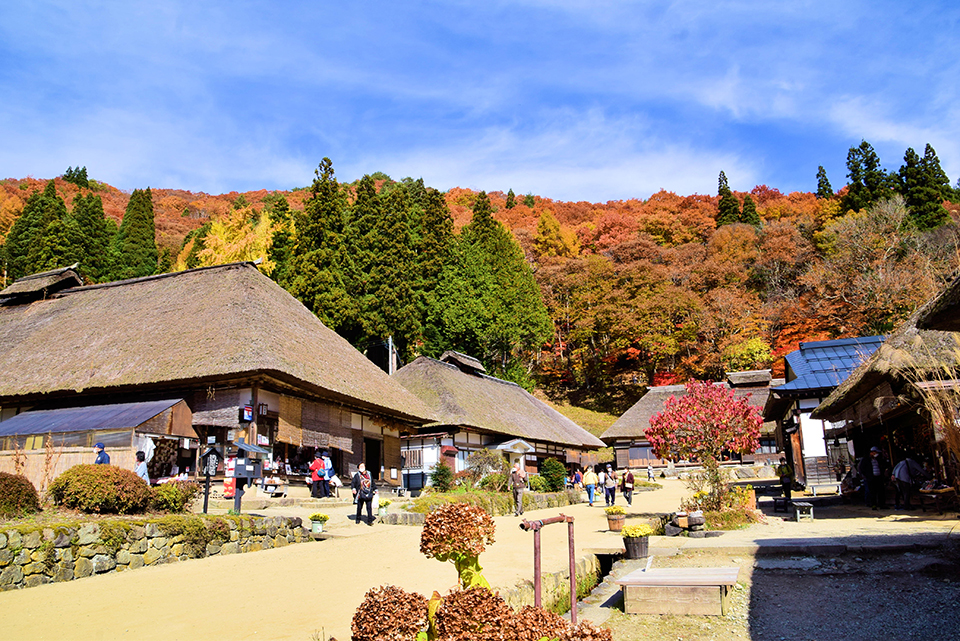 大内宿（イメージ）/「秋の宿場町」静岡県の川合 繁男さんの作品