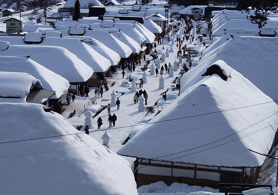 大内宿（イメージ）/「冬色の情緒、宿場町「大内宿」」東京都の吉﨑 善太郎さんの作品