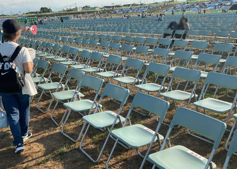 「長岡まつり大花火大会」B会場・イス席（イメージ）