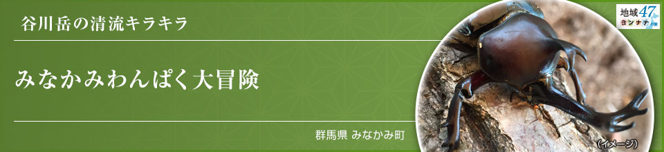 谷川岳の清流キラキラ みなかみわんぱく大冒険 群馬県みなかみ町