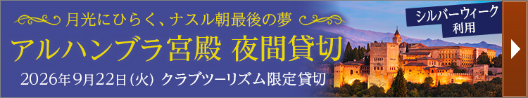 アルハンブラ宮殿夜間貸切ツアー