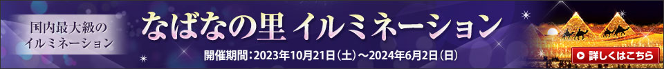 なばなの里イルミネーション旅行・ツアー