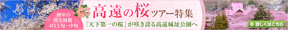 『高遠の桜』2024ツアー・旅行