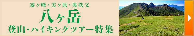 八ヶ岳 登山＆ハイキングツアー特集
