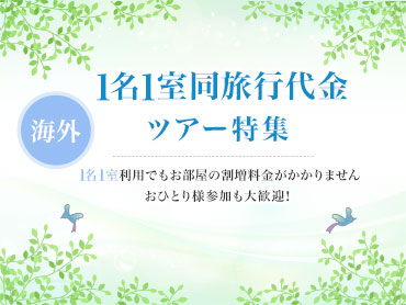 1名1室同旅行代金ツアー特集 旅行・ツアー
