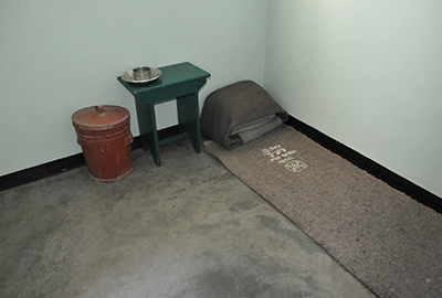 マンデラ前大統領が収容された独房（イメージ）