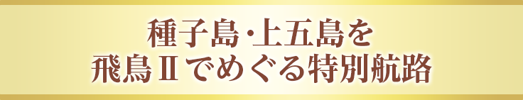 種子島・上五島を飛鳥Ⅱでめぐる特別航路