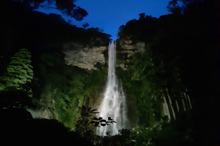 那智の滝ライトアップ(イメージ)  ※写真提供：熊野那智大社