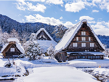 白川郷、冬のイメージ