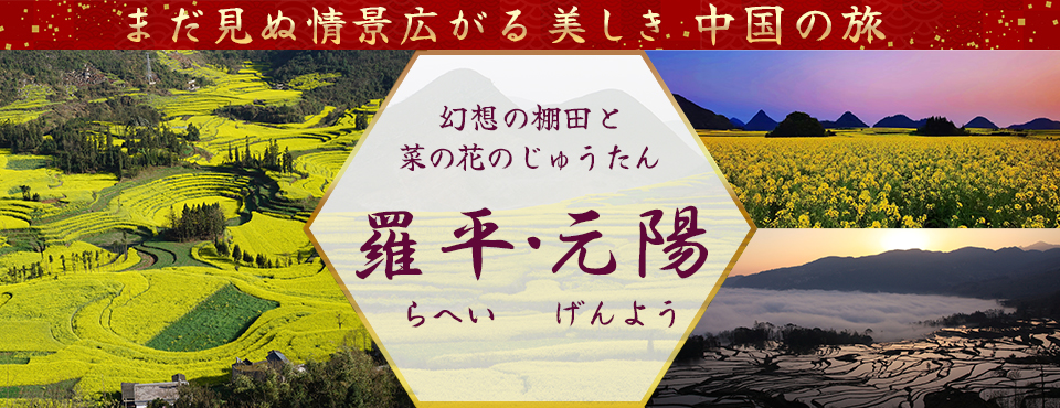 羅平・元陽ツアー・旅行｜まだ見ぬ情景広がる美しき中国の旅