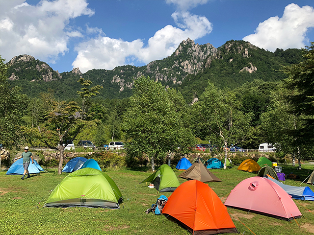 テント泊のための登山教室