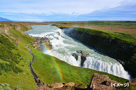グトルフォス大滝（イメージ）