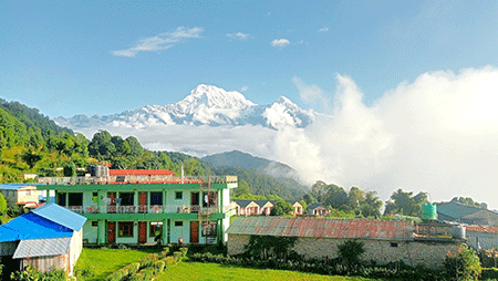 オーストラリアンキャンプから見るヒマラヤ（イメージ）